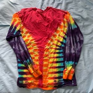 vintage tie dye long sleeve tee shirt